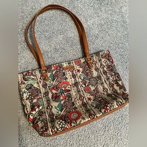Sakroots Owl Print Tote